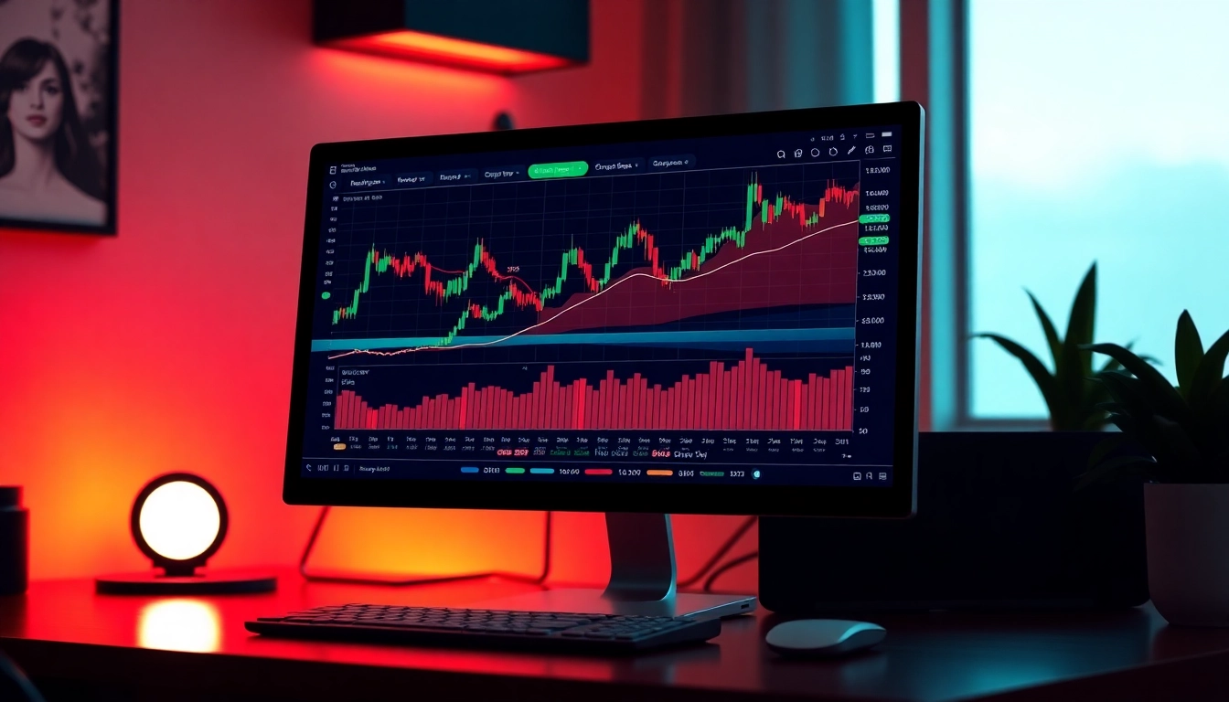 Visual of aicoin官网 platform with live crypto charts and real-time alerts, emphasizing security and usability for investors.