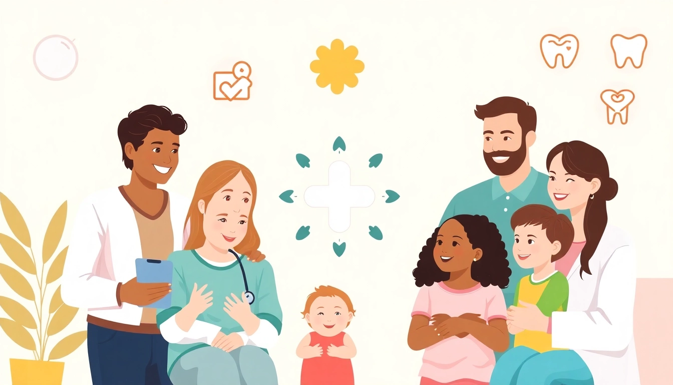 Best health insurance for families: clear coverage icons and plan options.