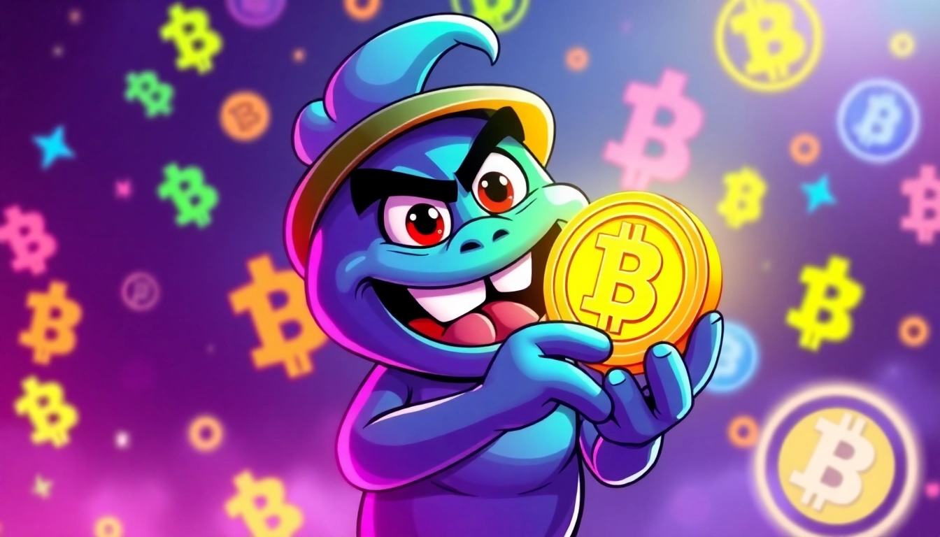Pepe Coin Meme icon represents popular meme coins in a lively digital scene for crypto enthusiasts